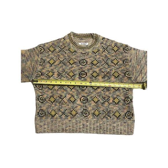 Re/Done Re Done 50s Crew Neck Sweater‎ XO Rainbow Small Knit Retro - Picture 4 of 11